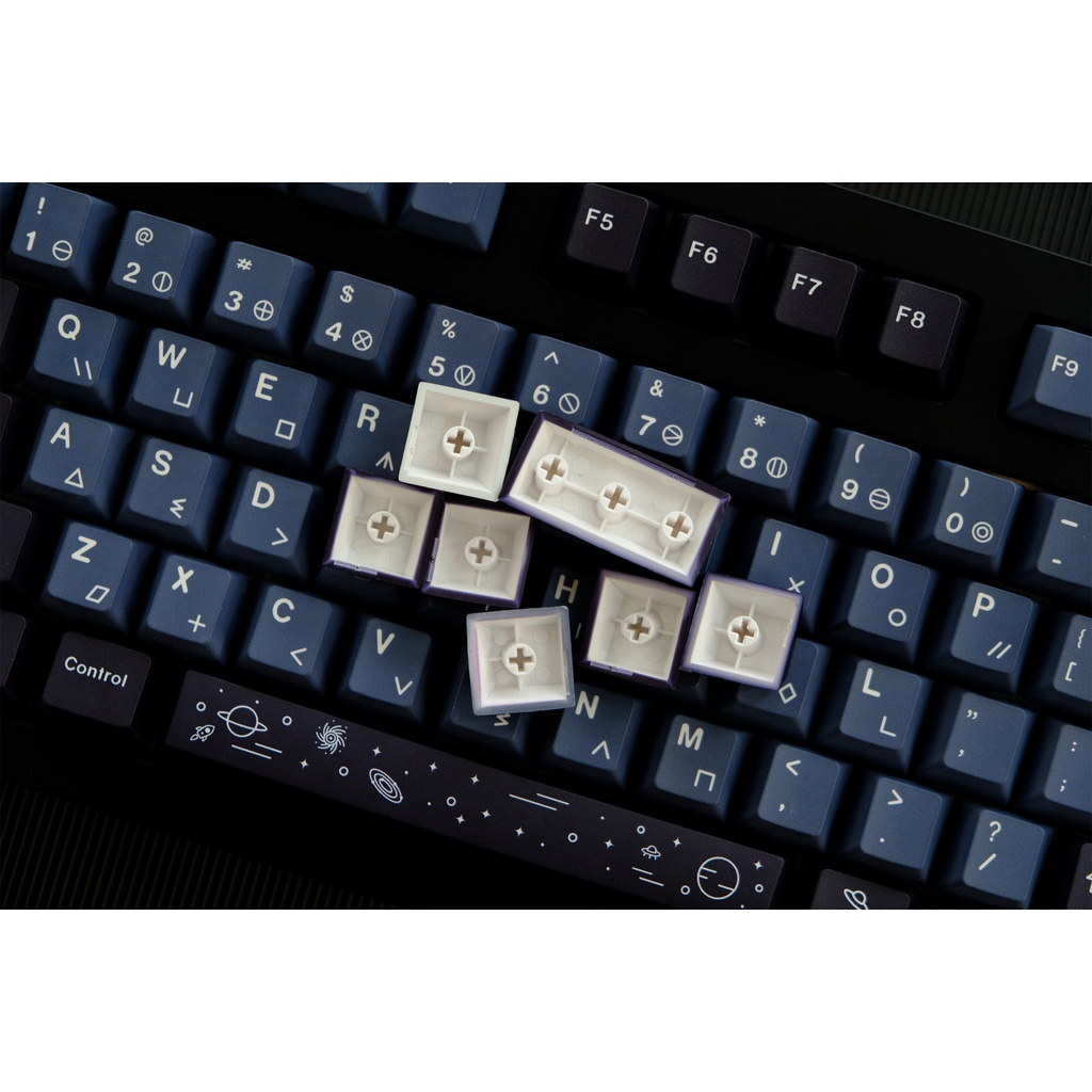 GMK Alien Keycap, 129 Phím Keycaps PBT Cherry Profile DYE-SUB Cá Nhân Keycaps GMK Cho Bàn Phím Cơ