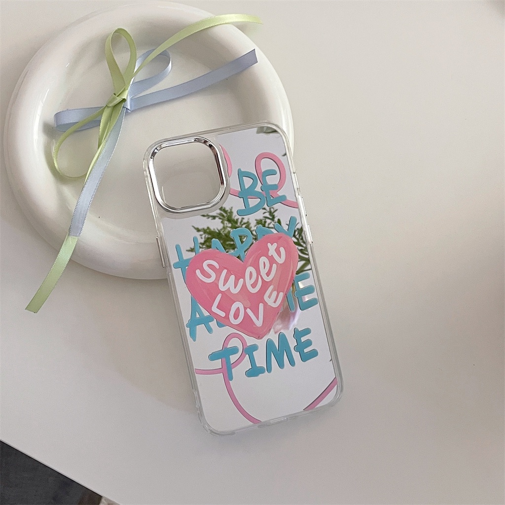 Ốp Điện Thoại TPU Mềm Tráng Gương Họa Tiết Hoạt Hình Cho iphone 14 Pro Max 13 Pro Max 12 Pro Max