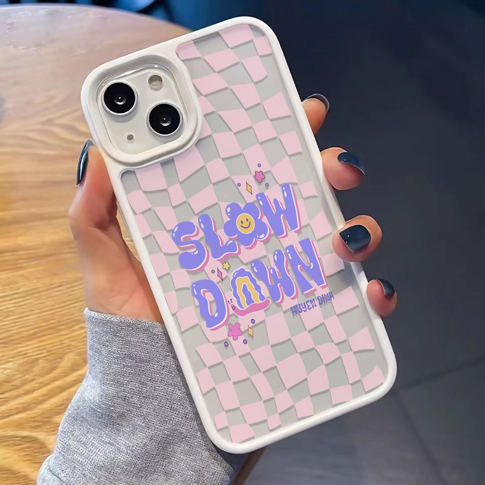 Ốp Điện Thoại Cứng Trong Suốt Thời Trang Cho iphone 14promax 11 13 12 7Plus 8 X XS Max