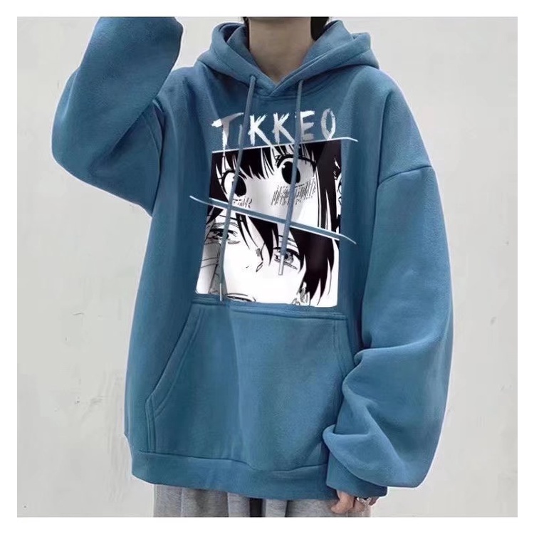 ÁO HOODIE FORM RỘNG IN HÌNH ANIME ÁO NAM NỮ DẠO PHỐ