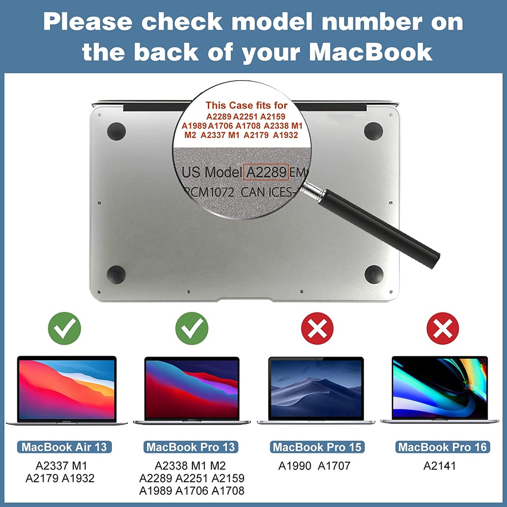 Kính Cường Lực Bảo Vệ Màn Hình Cho MacBook Air 13 M1 A2337 2020 2019 2018 MacBook Pro 13 inch M2 A2338 2022 2020 2019 2018 2017 2016