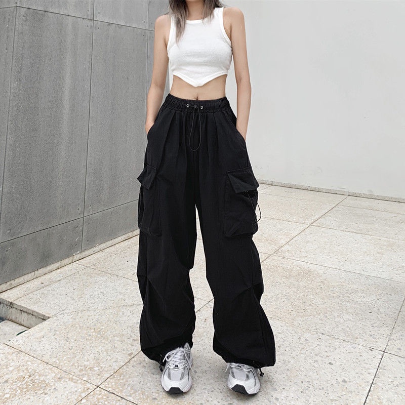 Xu Hướng Nóng 2023 Quần Ống Rộng Thắt Lưng Y2K 2023 new fe1004❤ Phụ Kiện Cho Xe Hơi Efjff