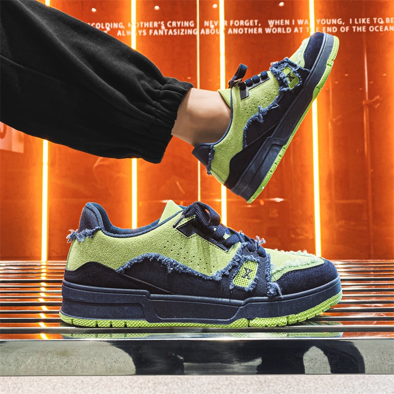 GUDETUD Giày vải thể thao GUDETU đế dày thiết kế chắp vá độc đáo cá tính phong cách vintage Nhật Bản cho nam đi học