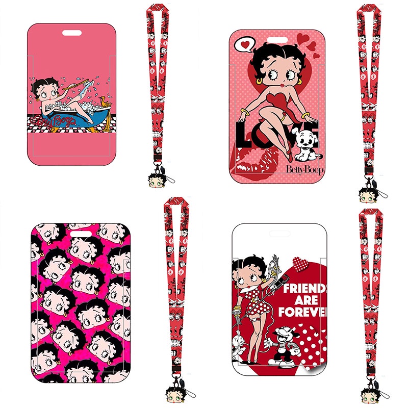 Ví Đựng Thẻ Tín Dụng In Hình Betty Boop Giá Đỡ
