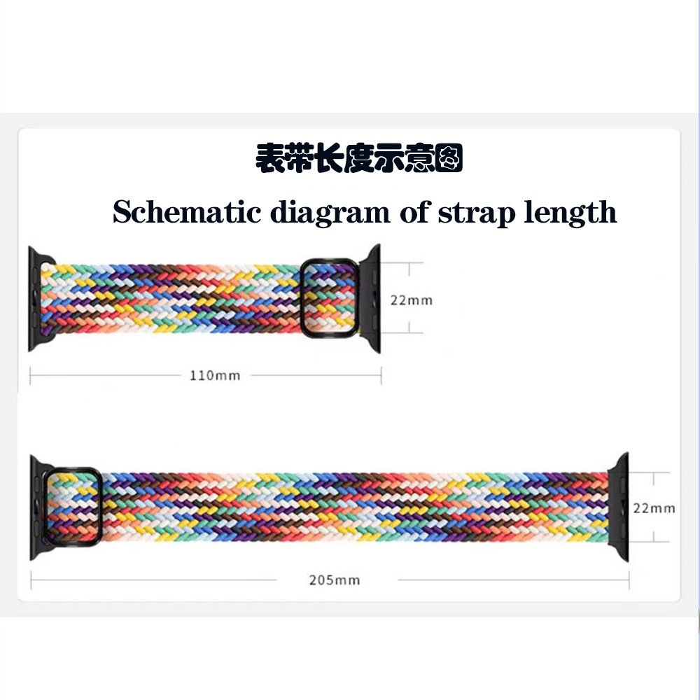 Dây Đeo Đồng Hồ Bằng Vải Nylon Co Giãn Kiểu Mới Cho iwatch 7 Series 6 / 5 / 4 / 3 / SE 41mm45mm 40mm44mm Apple Watch Ban