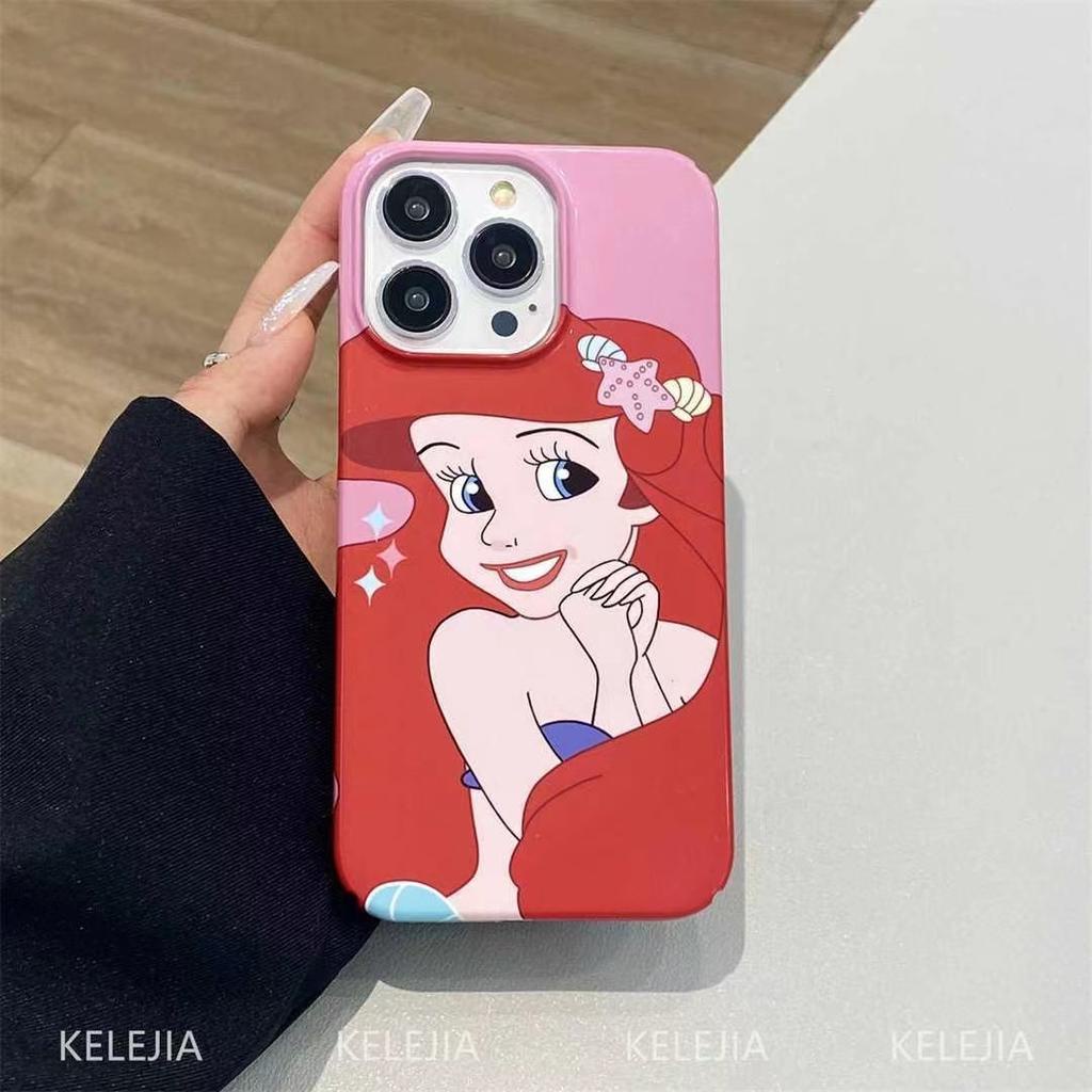 Ốp Điện Thoại Cứng In Hình Công Chúa Cho iphone 14promax 11 13 12 7Plus 8 X XS Max