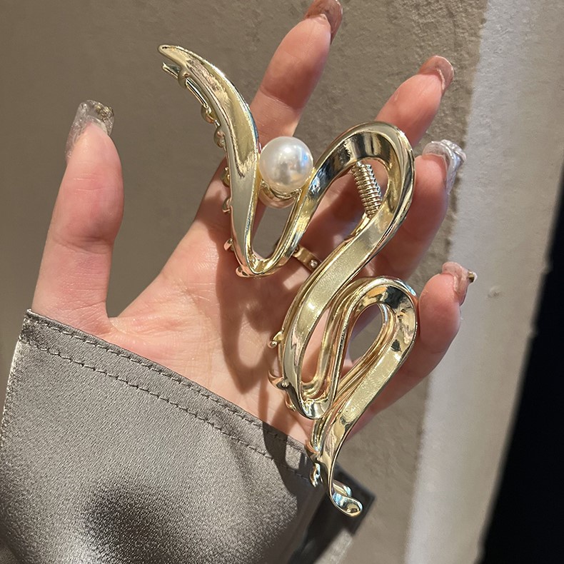 Kẹp Tóc Ngọc Trai Kim Loại Thời Trang Chất Lượng Cao