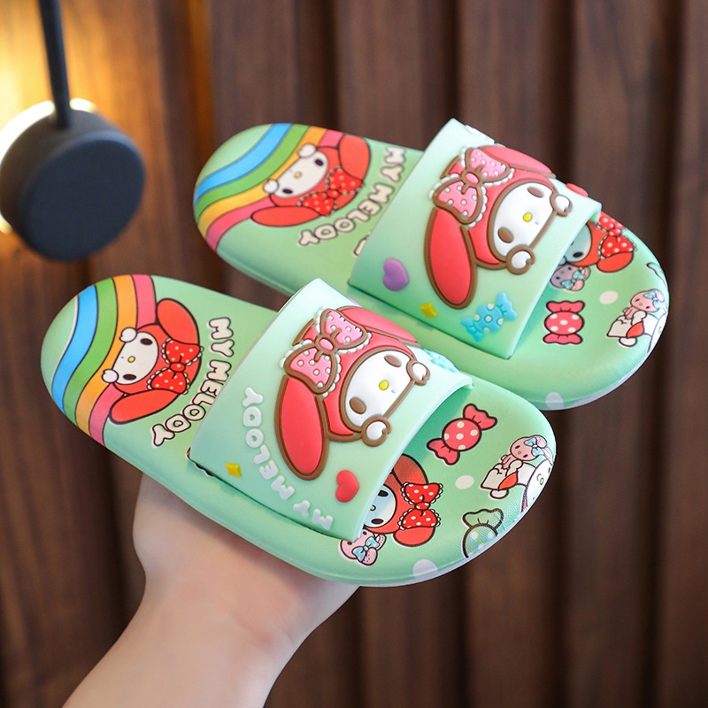 Dép Đi Trong Nhà Tắm Chống Trượt In Hình Cinnamoroll Melody Melody Sanrioed Đáng Yêu Mùa Hè Mới Cho Trẻ Em