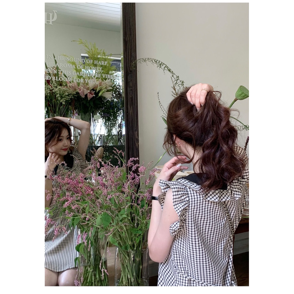 Đầm Ngắn Xếp Ly Không Tay Thời Trang Mùa Hè Phong Cách Hàn Quốc Dành Cho Nữ