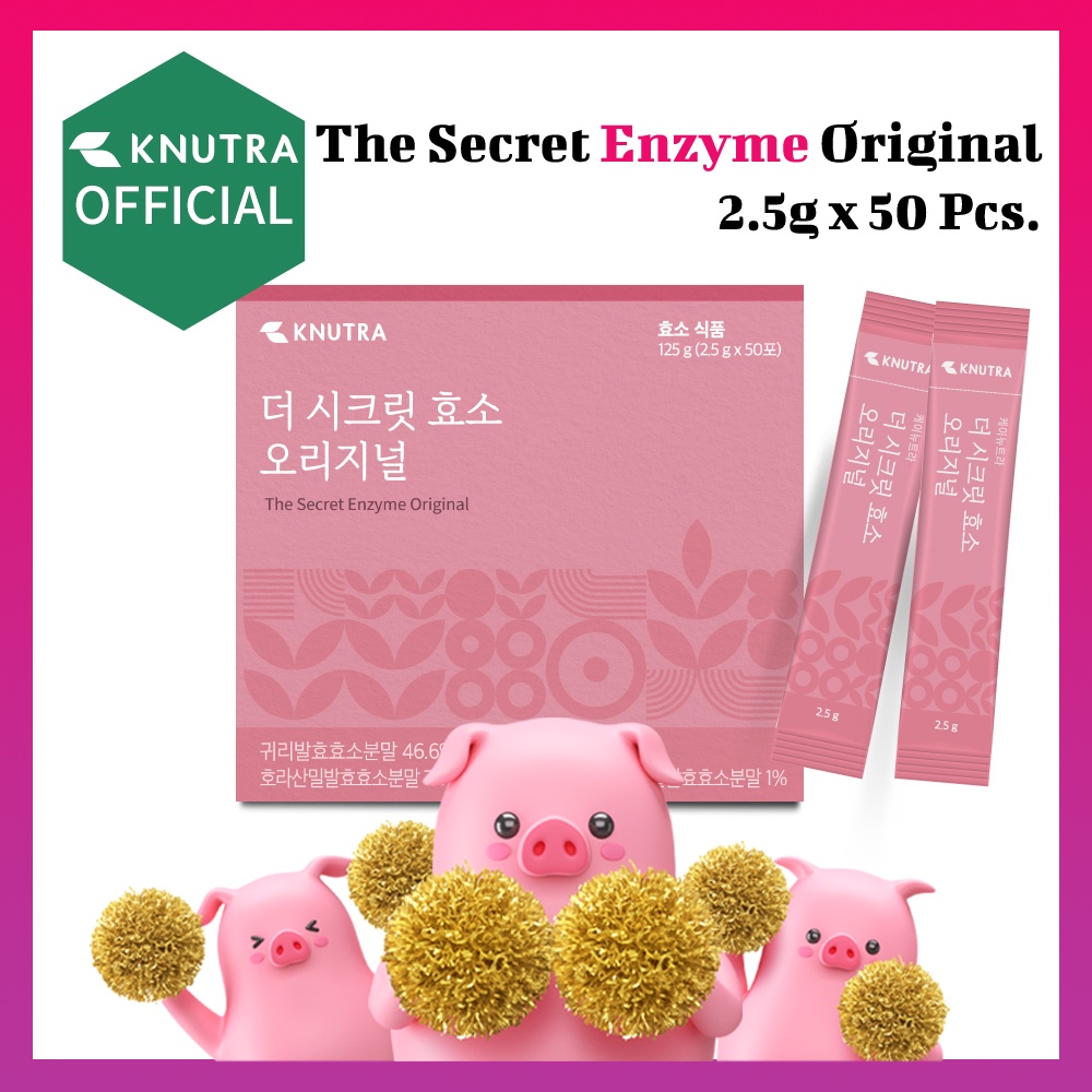 [KNUTRA] The Secret Enzyme Original 2.5g x 30 hoặc 50 Thanh bột / Enzyme tiêu hóa để có dinh dưỡng tốt hơn / Thuốc bổ sức khỏe Hàn Quốc