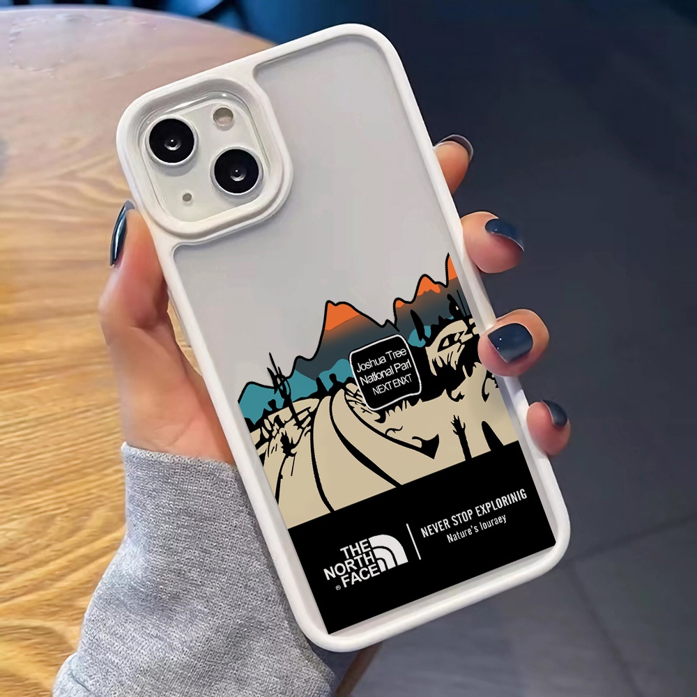 Ốp Điện Thoại Acrylic Cứng Trong Suốt Hình Núi Tuyết Bắc Cực Thời Trang Cho iphone 14promax 11 13 12 7Plus 8 X XS Max