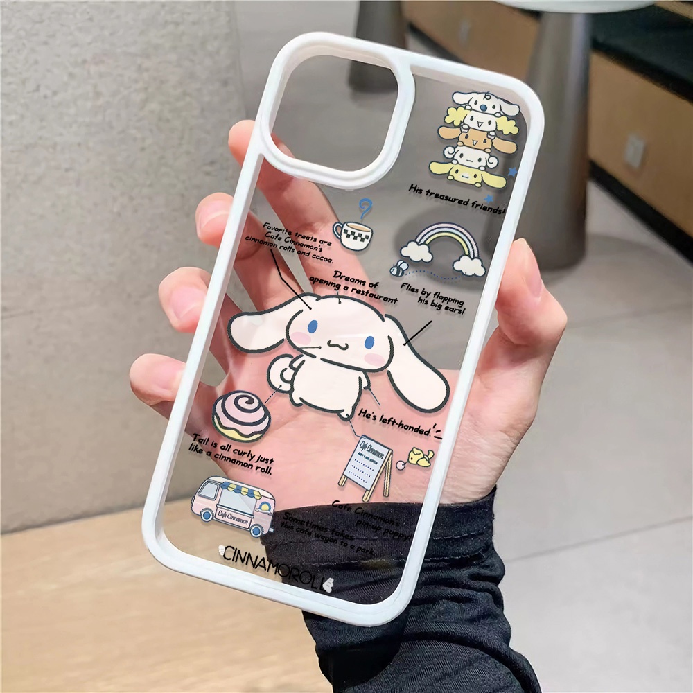 Ốp Điện Thoại Cứng Trong Suốt In Hình Cinnamoroll Hoạt Hình Cho iphone 14promax 11 13 12 7Plus 8 X XS Max