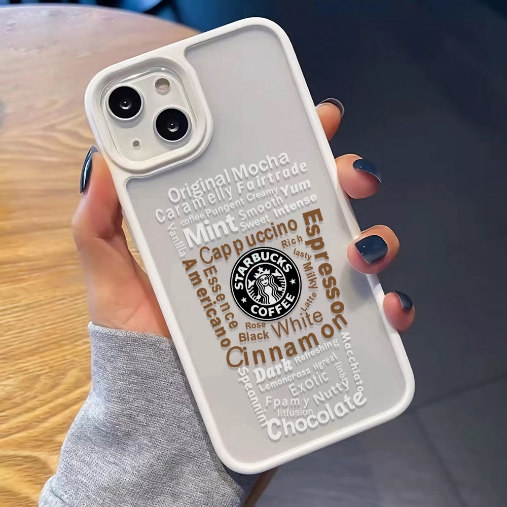 Ốp Điện Thoại Nhựa Acrylic Cứng Trong Suốt In Hình Cốc Cà Phê Thời Trang Cho iphone 14promax 11 13 12 7Plus 8 X XS Max