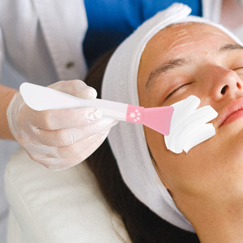Cọ Đắp Mặt Nạ Bùn Hai Đầu Đa Năng Nhiều Màu Sắc Dễ Thương Cho Nữ