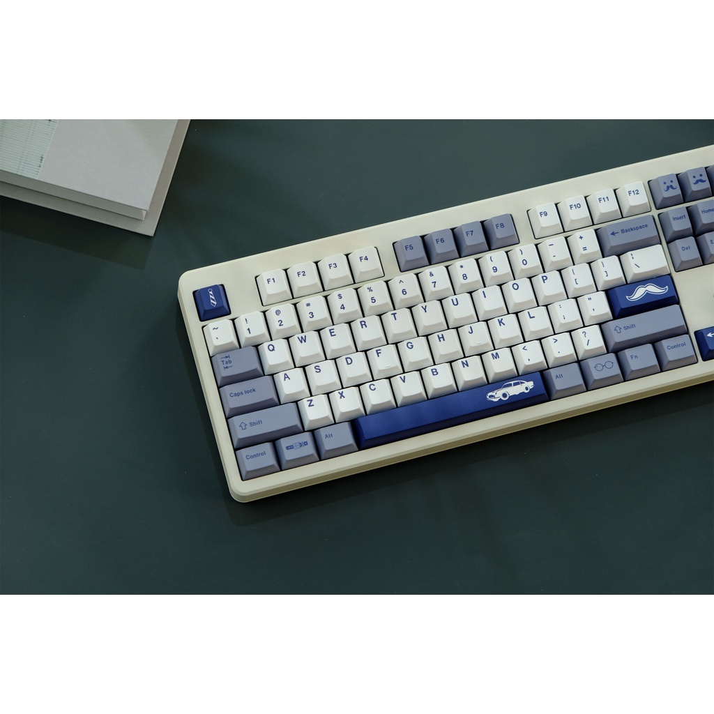 GMK Gentleman Keycap, 129 Phím Keycaps PBT Cherry Profile DYE-SUB Cá Nhân Keycaps GMK Cho Bàn Phím Cơ