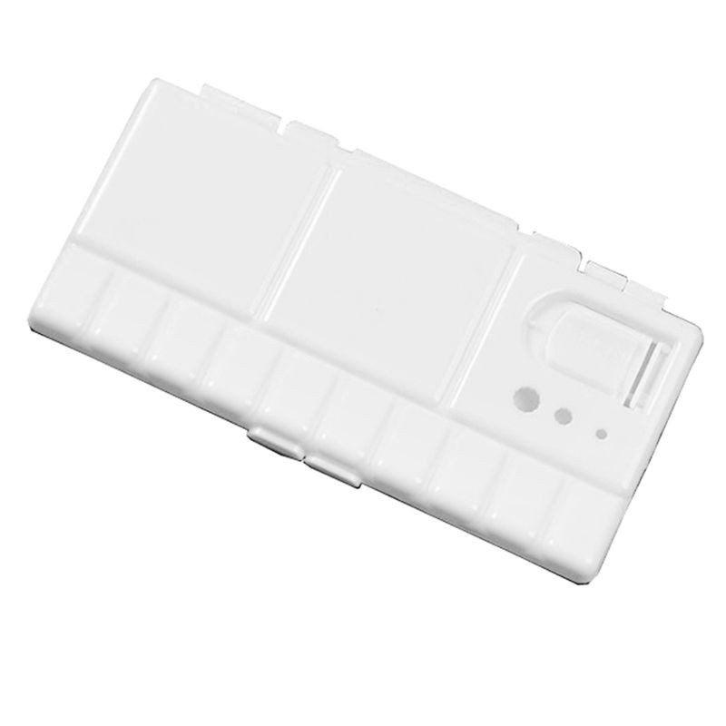 Khay pha màu màu đôi, palette gập có nắp đậy hình chữ nhật, oval