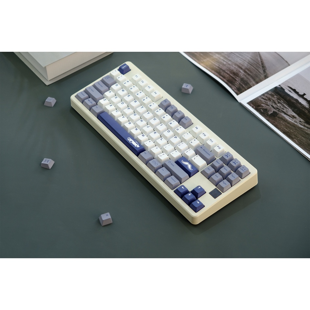 GMK Gentleman Keycap, 129 Phím Keycaps PBT Cherry Profile DYE-SUB Cá Nhân Keycaps GMK Cho Bàn Phím Cơ