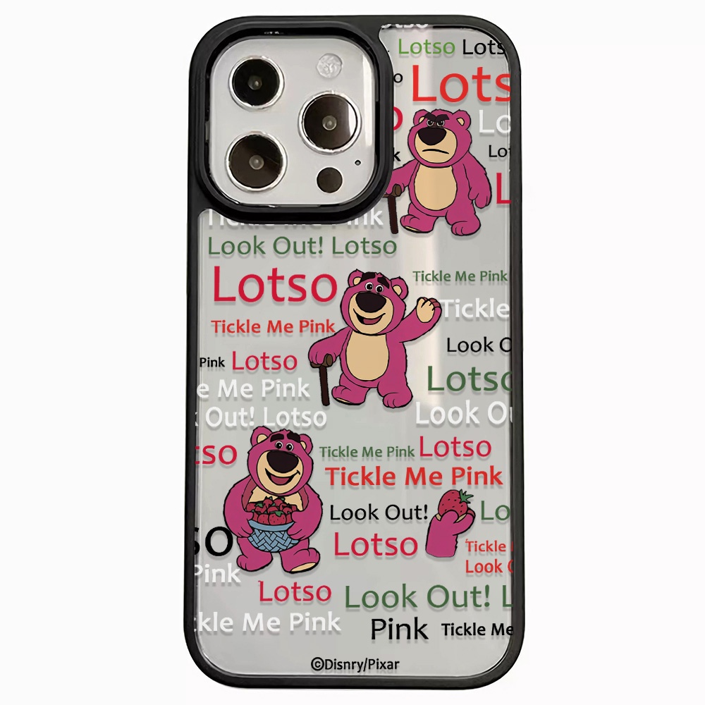 Ốp Điện Thoại Nhựa Acrylic Cứng Trong Suốt In Hình Lotso Đáng Yêu Cho iphone 14promax 11 13 12 7Plus 8 X XS Max