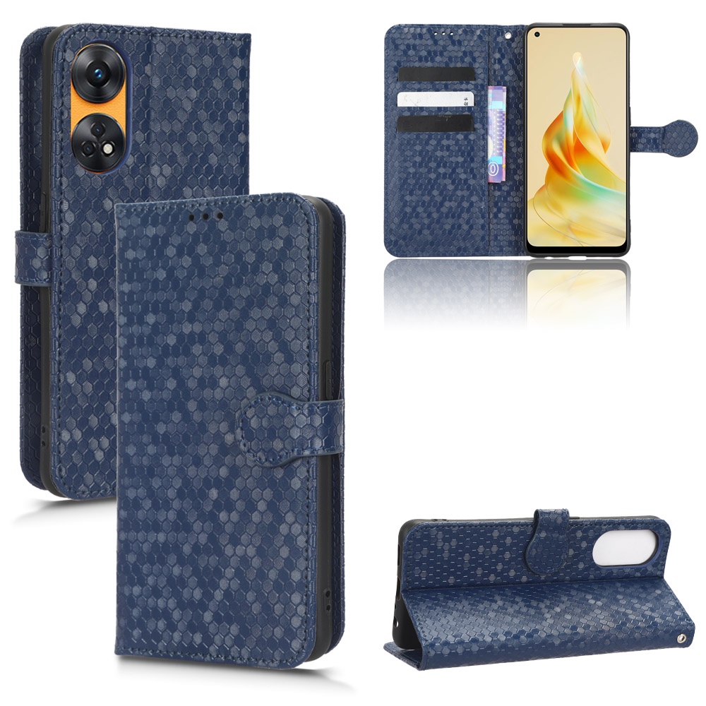 Untuk OPPO Reno 8T 4G Casing Kulit PU OPPO Reno 8T 4G Flip Wallet Stand Holder Phone case
