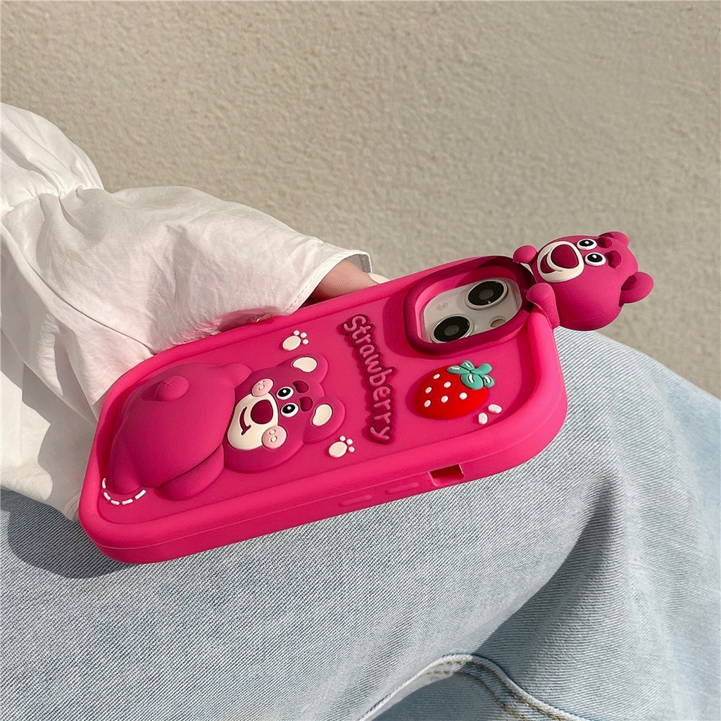 Ốp Điện Thoại Silicon Mềm Họa Tiết Hoạt Hình Ba Chiều Cho iphone 15 pro max 14 pro max 13 pro max 12 pro max