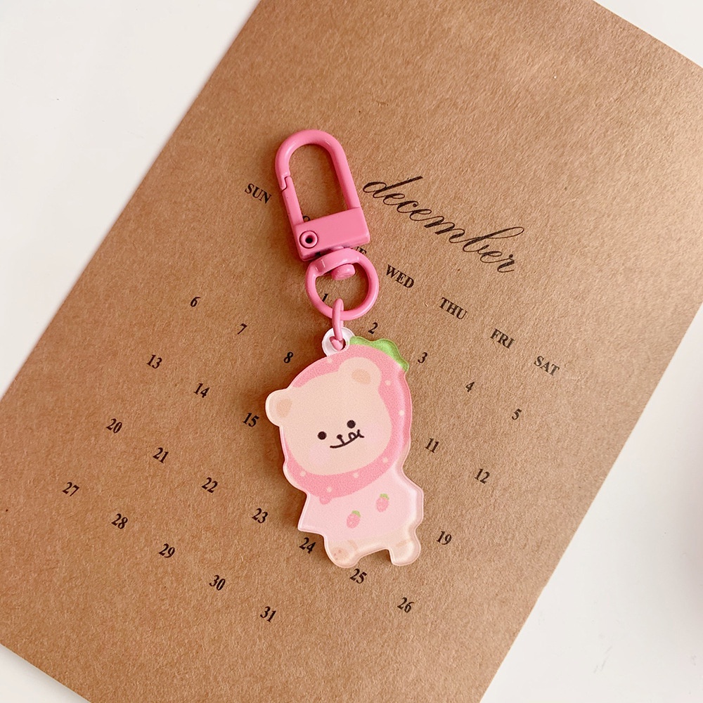 Móc Khóa Hình Gấu Trúc Bằng acrylic Thời Trang