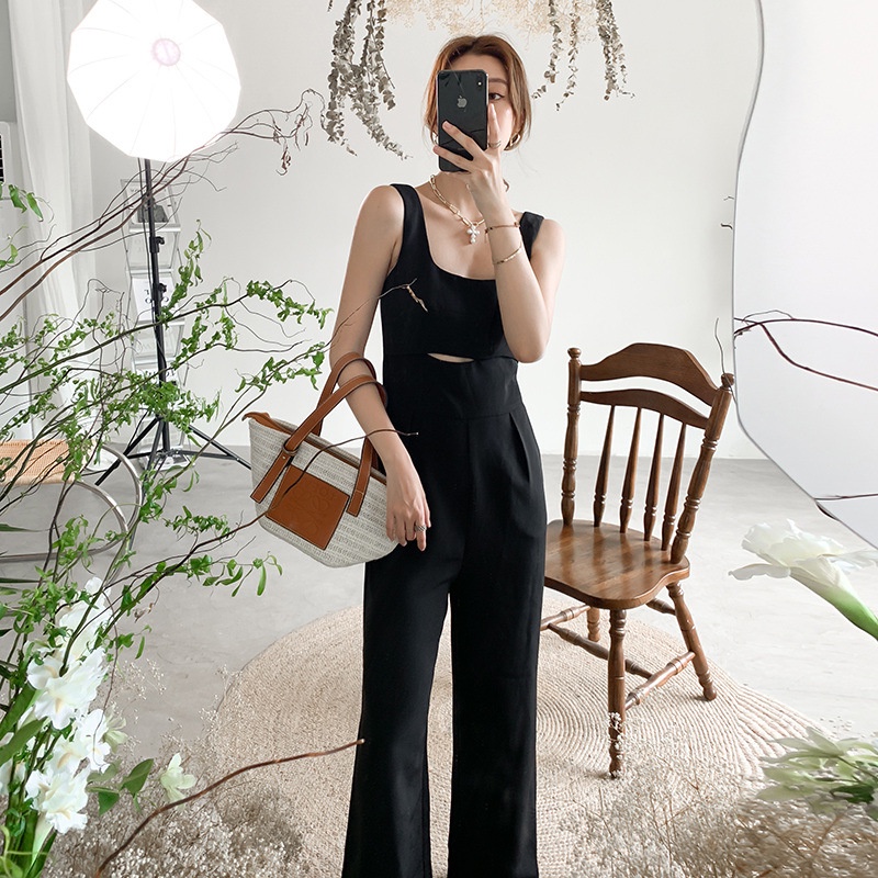 IELGY  Áo Liền Quần Giả Hai Mảnh Dáng Rộng Thời Trang Cho Nữ