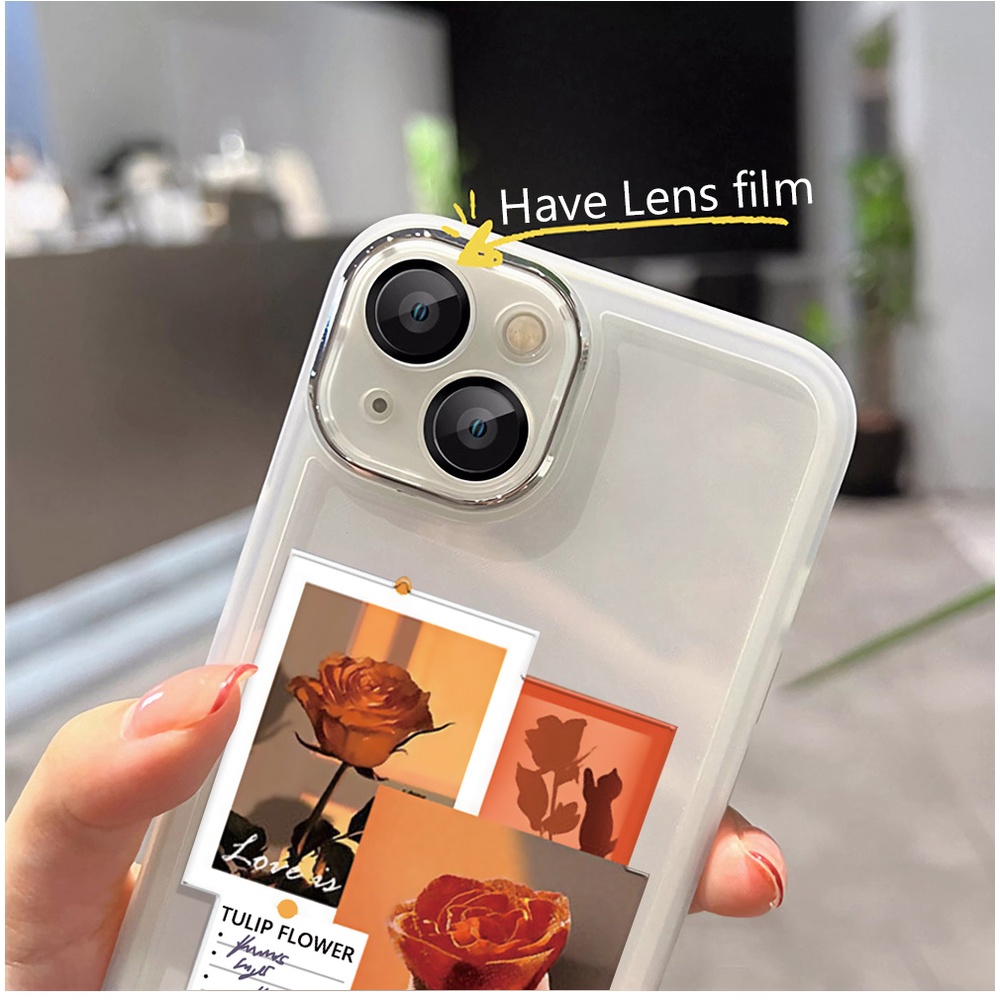 Miếng Dán Bảo Vệ lens Camera Họa Tiết Hoa Hồng Bằng Kim Loại Cho iphone 14promax 11 13 12 7Plus X XS Max 7 8 Ốp