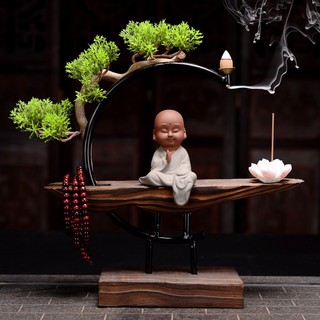 Kệ Gỗ Đặt Tượng Trang Trí , Có Thể Đốt Trầm Hương, Quà Tặng Tân Gia Khai Trương Sinh Nhật Trang Trí Thờ Cúng