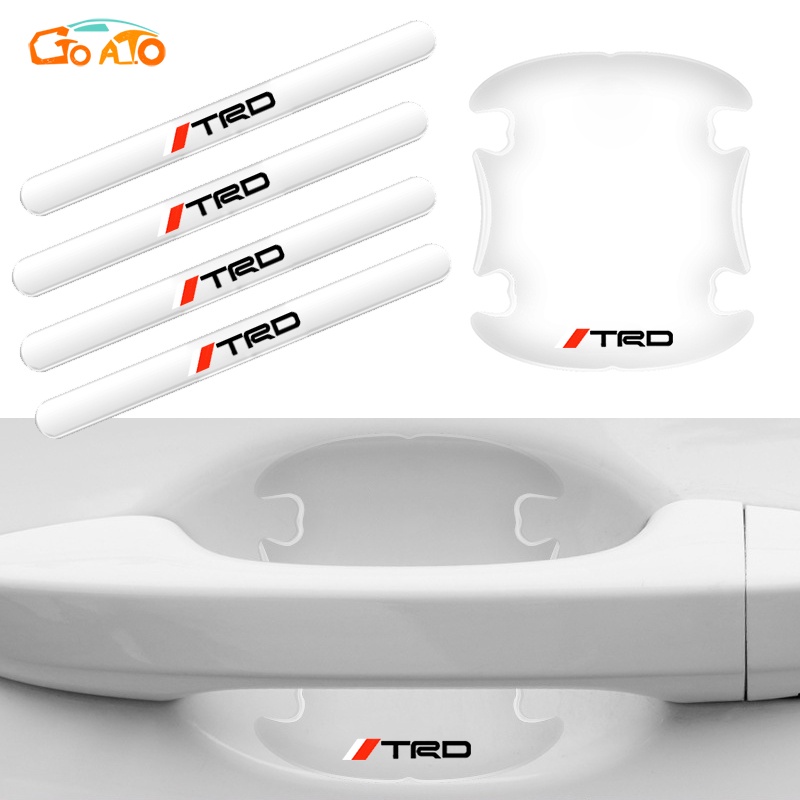 GTIOATO Cho Toyota TRD Miếng Dán Tay Nắm Cửa Ô Tô Trong Suốt Chống Xước Trầy Xe Hơi Miếng Dán Hõm Cửa Ô Tô Dán Xe Trang Trí ô Tô