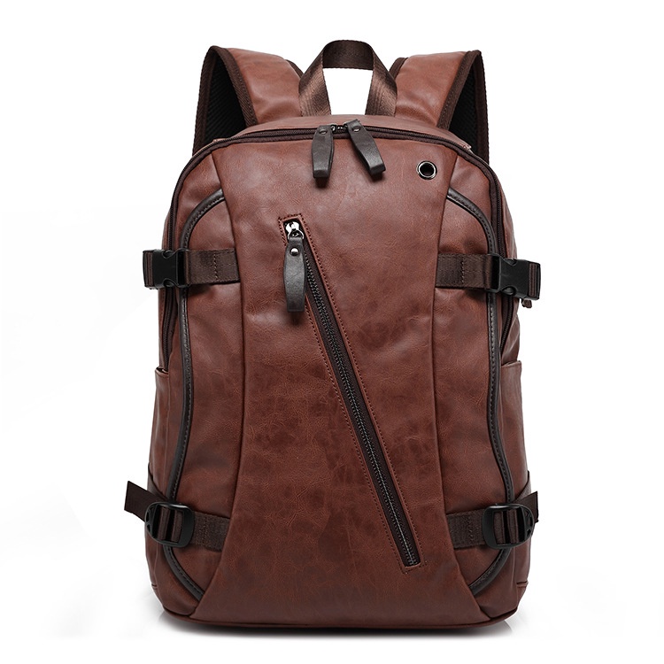 Áo Thun Nam Và Nữ Phong Cách Hàn Quốc Mới#Ba Lô Da Thời Trang Cho Nam Và Nữ 39 Inches#39; s bag Bán Hàng Trực Tiếp Từ Nhà Máy Màu Nâu 16 Inch