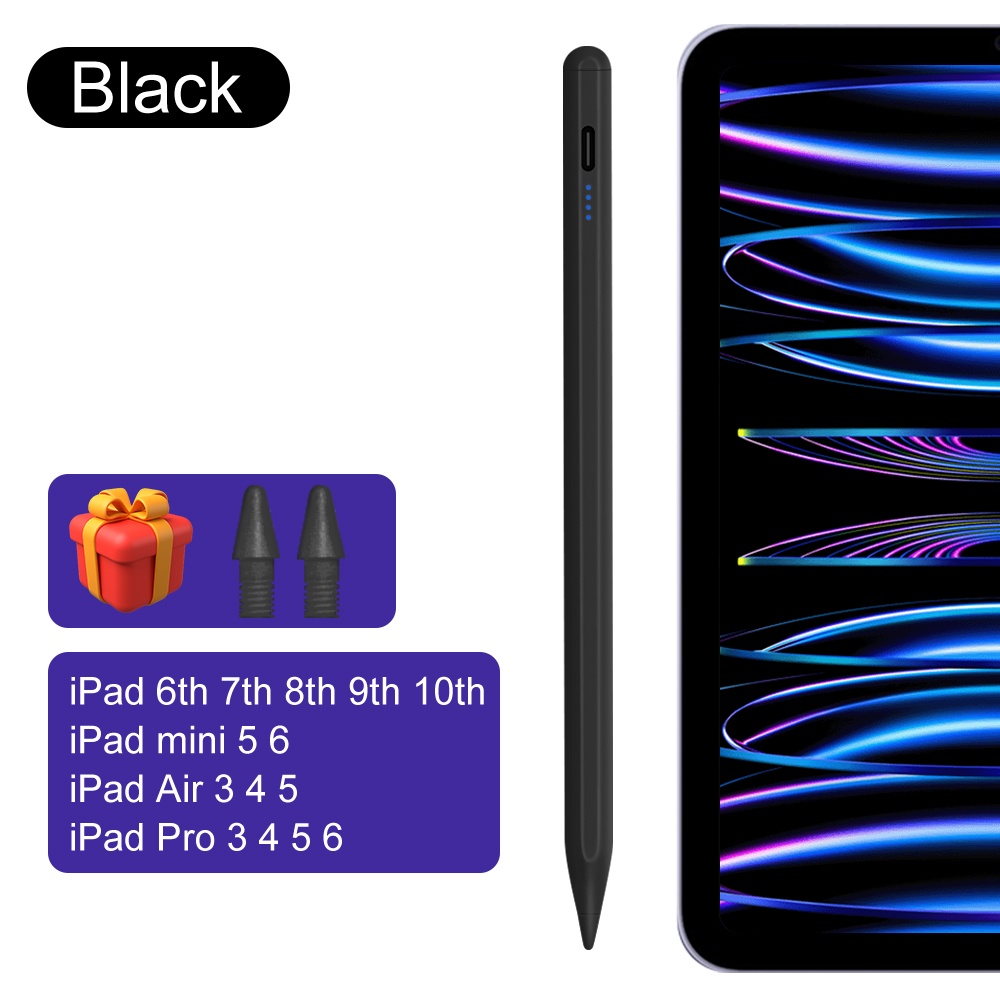 Bút Cảm Ứng Đầu Nghiêng Cho iPad Pro 11 12.9 Air 4 / 5 7 / 8 / 9 / 10th mini 5 6 2018-2022