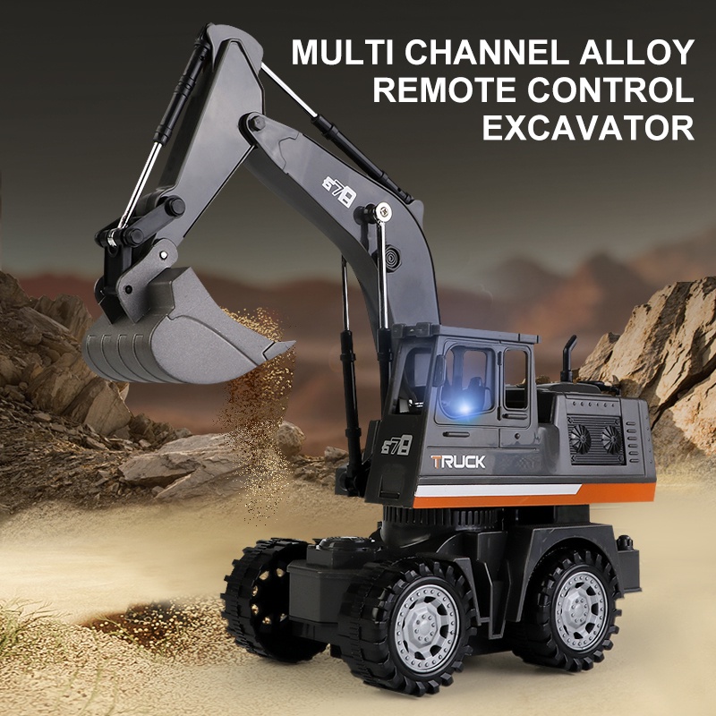 Xe Máy Xúc Đất Đồ Chơi Điều Khiển Từ Xa 1: 20