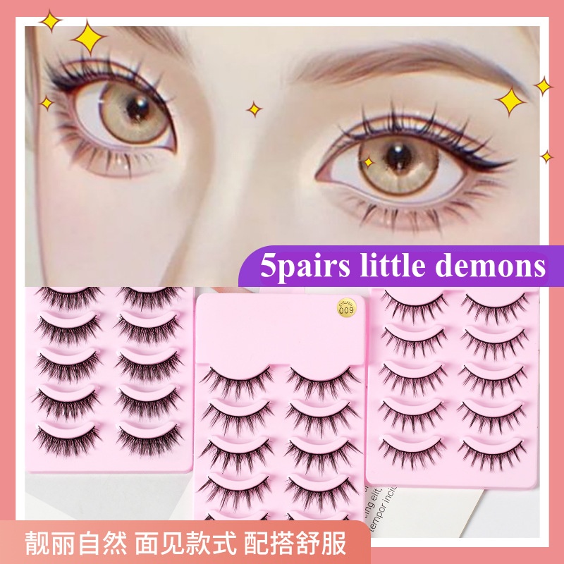 5 Cặp Lông Mi Giả 12mm-13mm Hóa Trang Búp Bê Barbie