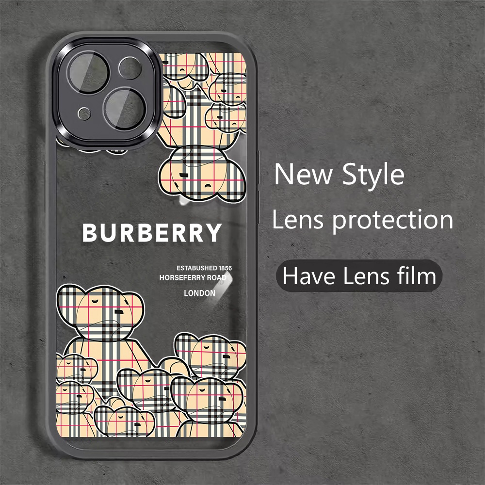 Miếng Dán Bảo Vệ Camera In Hình Gấu kaws Bằng Kim Loại Cho iphone 14promax 11 13 12 7Plus X XS Max