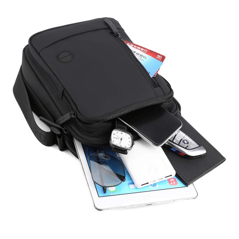 Thời Trang Túi Da Đeo Chéo Cỡ Lớn Cho Nam