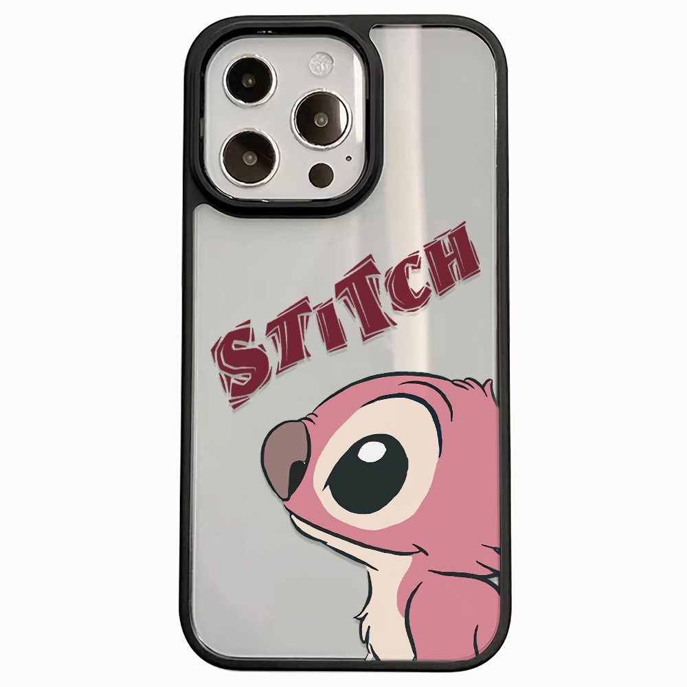 Ốp Điện Thoại Nhựa Acrylic Cứng Trong Suốt In Hình Stitch Thời Trang Cho iphone 14promax 11 13 12 7Plus 8 X XS Max