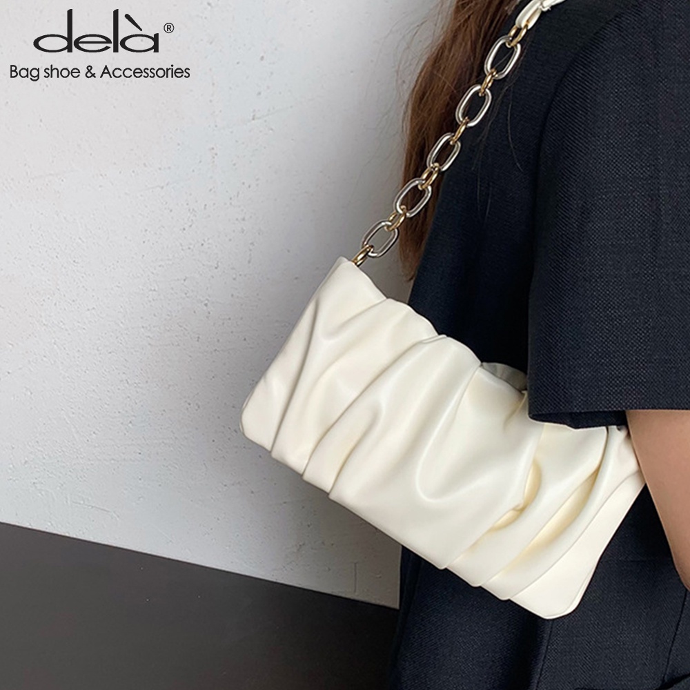 Dela Túi Xách Da Mềm Hình Đám Mây Đáng Yêu Cho Nữ