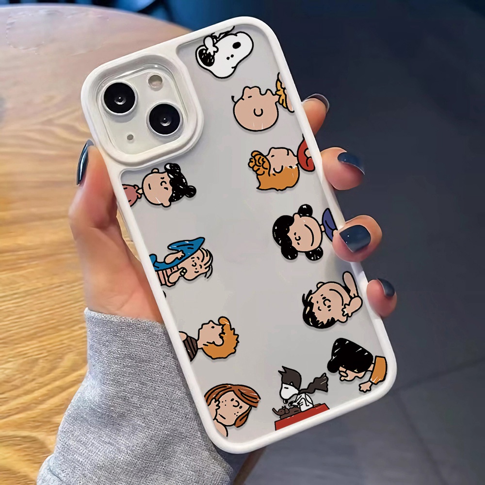 Ốp Điện Thoại Nhựa Acrylic Cứng Trong Suốt In Hình Nhân Vật Hoạt Hình Cho iphone 14promax 11 13 12 7Plus 8 X XS Max