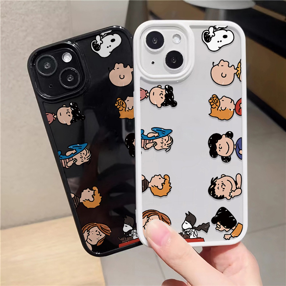 Ốp Điện Thoại Nhựa Acrylic Cứng Trong Suốt In Hình Nhân Vật Hoạt Hình Cho iphone 14promax 11 13 12 7Plus 8 X XS Max