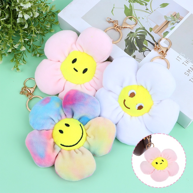 Móc Khóa Hình Hoa Hướng Dương Nhồi Bông Xinh Xắn Mới