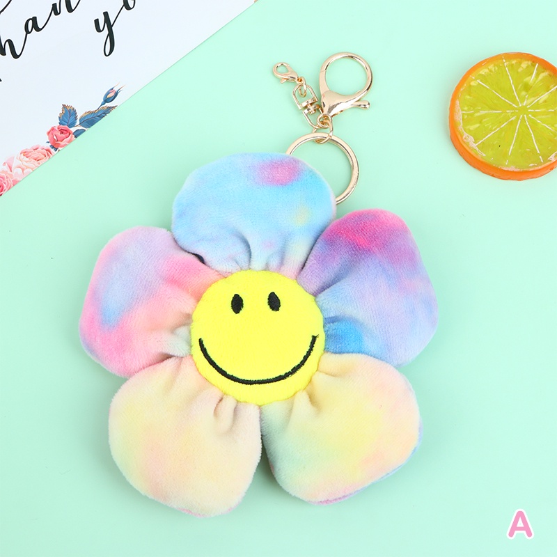 Móc Khóa Hình Hoa Hướng Dương Nhồi Bông Xinh Xắn Mới