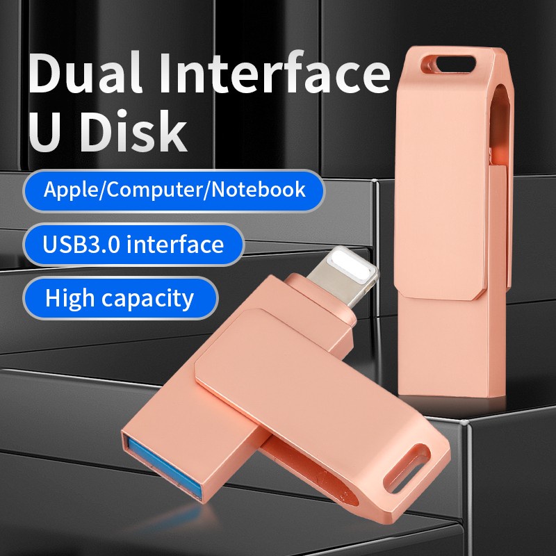 Usb 2 Trong 1 Cho iPhone / iPad / PC 1TB