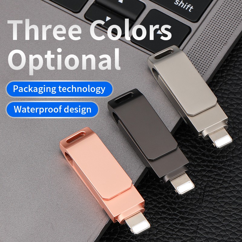 Usb 2 Trong 1 Cho iPhone / iPad / PC 1TB