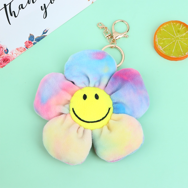 Móc Khóa Hình Hoa Hướng Dương Nhồi Bông Xinh Xắn Mới