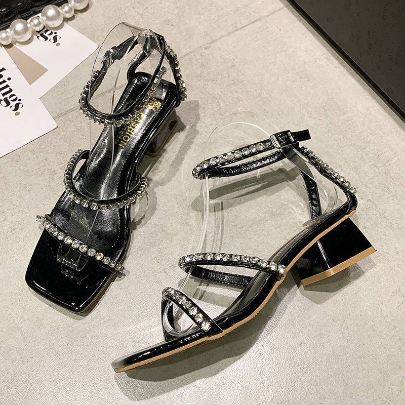 Giày Cao Gót Sandal Phong Cách Pháp Quyến Rũ