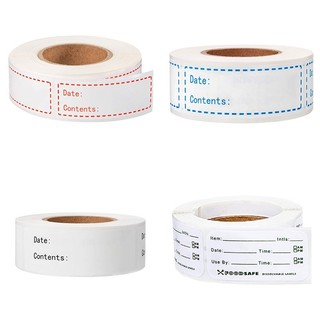 250 cái / cuộn tủ lạnh thực phẩm làm lạnh an toàn ngày phân loại ghi nhãn có thể xé keo dán nhà bếp nhãn thực phẩm