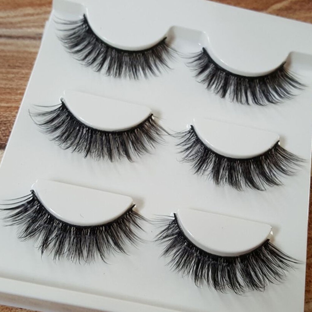 Set 3 Cặp Lông Mi Giả Dày Tự Nhiên Trang Điểm Làm Đẹp