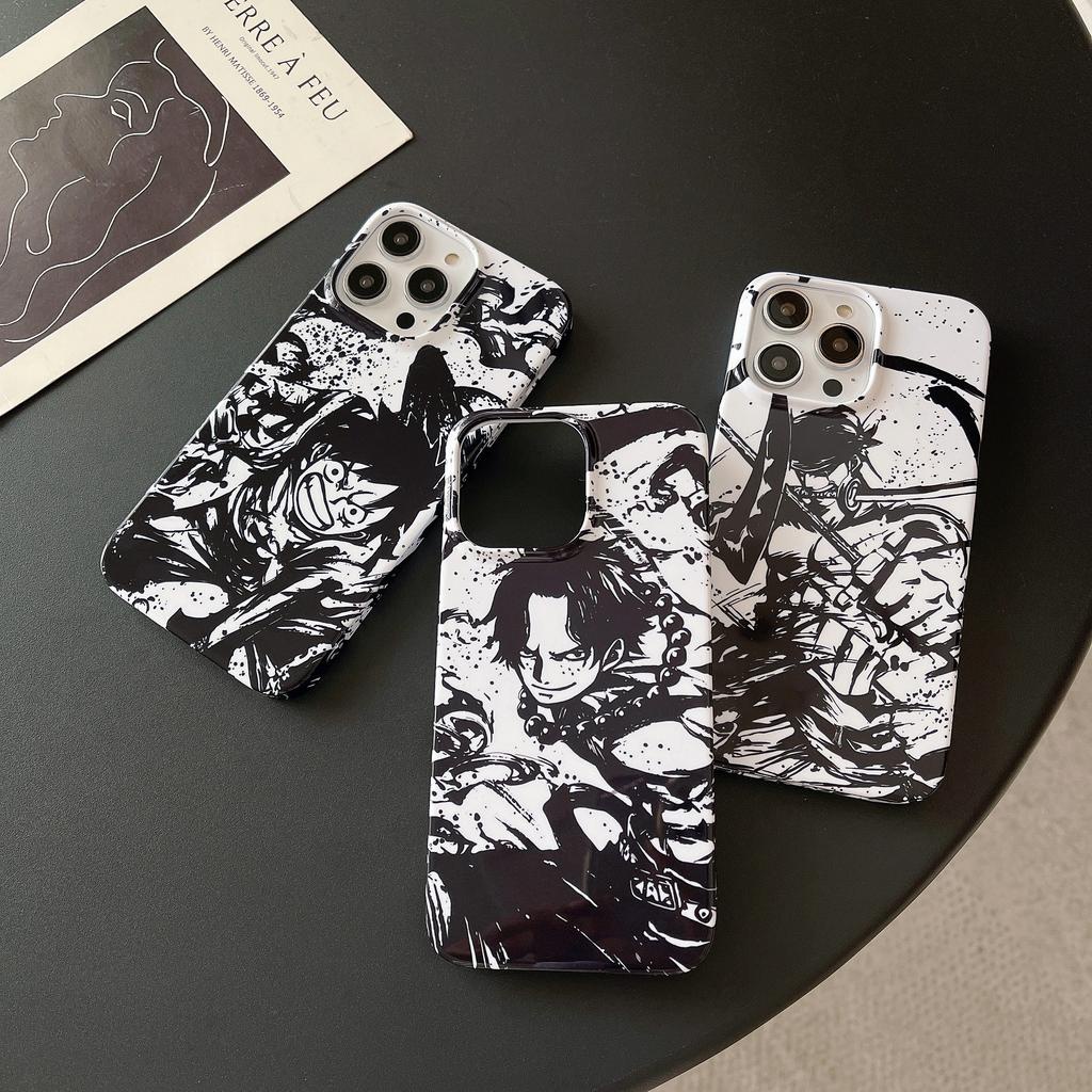 Ốp Điện Thoại Cứng Họa Tiết Hoạt Hình one piece luffy Độc Đáo Cho IPhone 14promax 14pro 13promax 12 11