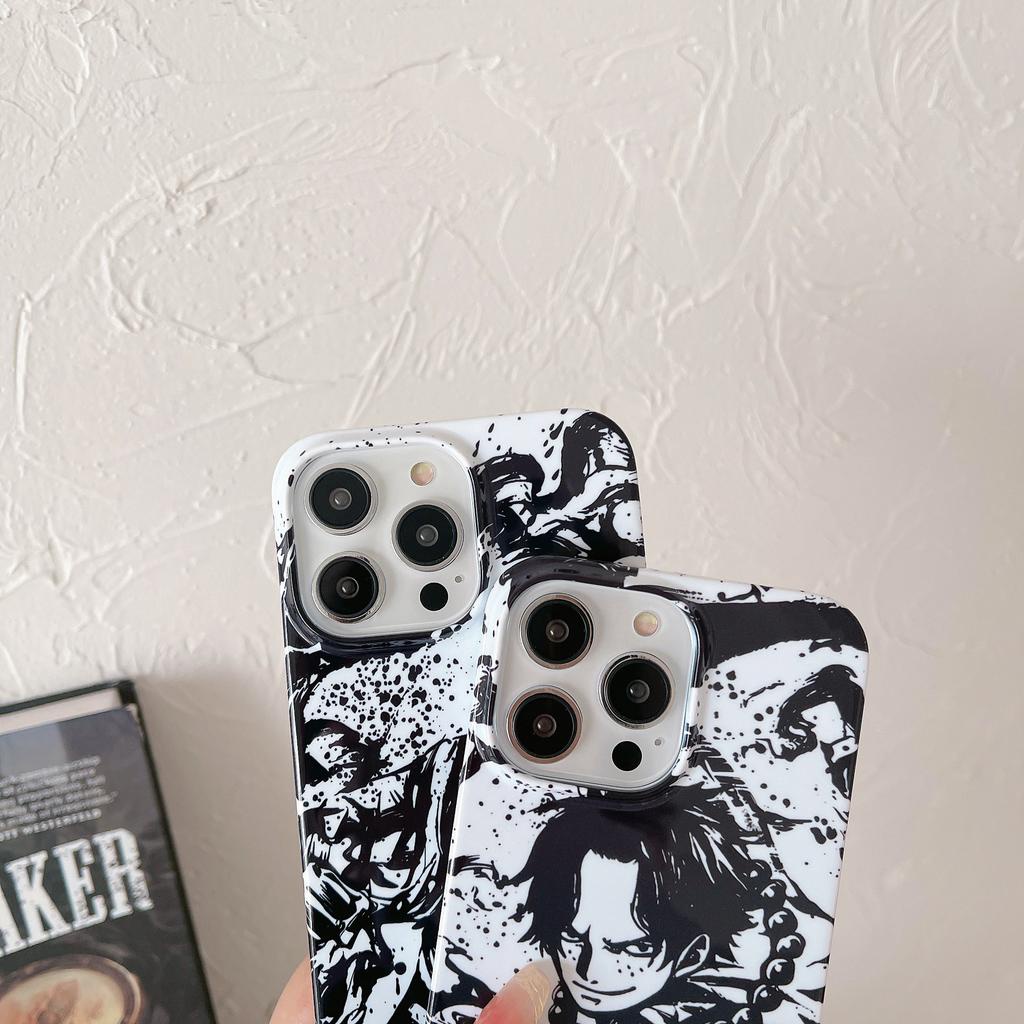 Ốp Điện Thoại Cứng Họa Tiết Hoạt Hình one piece luffy Độc Đáo Cho IPhone 14promax 14pro 13promax 12 11