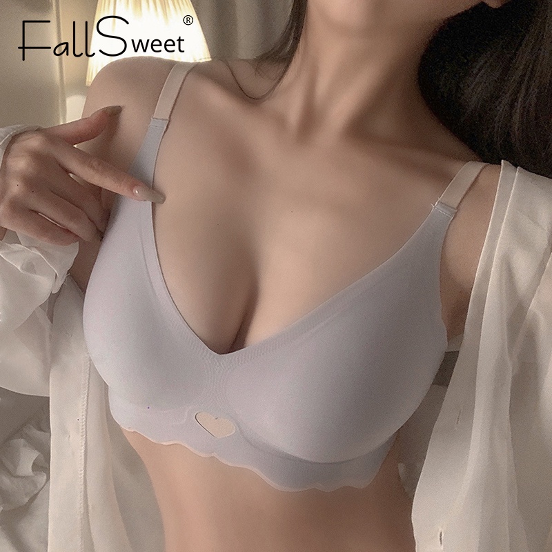 Áo ngực FALLSWEET OOTD nâng ngực không dây không đường may dễ thương chống chảy xệ cho nữ/ thanh thiếu niên